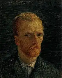 Autoportrait, hiver 1886-87, musée Van Gogh, Amsterdam