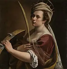 A. Gentileschi, Sainte Catherine d'Alexandrie, c.1615-1617