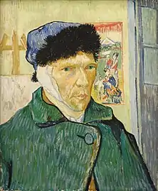 Vincent van Gogh, Autoportrait à l'oreille bandée ; Arles, 1889