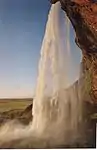 Seljalandsfoss vue de côté.