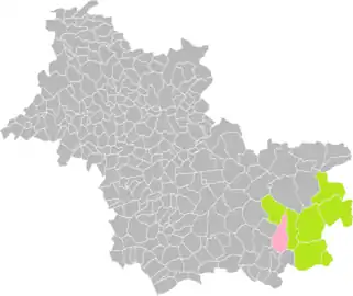Selles-Saint-Denis dans l'intercommunalité en 2016.