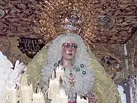 La statue de la Vierge de la Esperanza Macarena de Séville