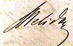 Signature de George Radu Melidon