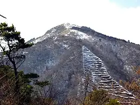 Vue du mont Sen depuis le col d'Ichihara.