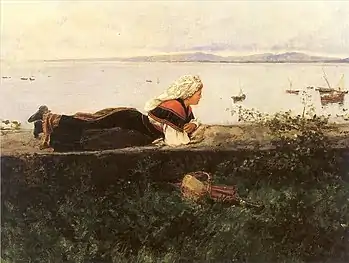 Paysage avec une galicienne, 1891.
