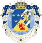 Armoiries du prince Charles-Gustave, duc de Småland.