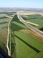 Section de l'autoroute A1 et du Périphérique de Belgrade près de Dobanovci.