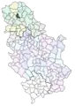 Localisation de la municipalité de Srbobran en Serbie
