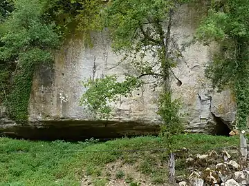 Abri Castanet, à Sergeac, Dordogne
