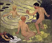 Enfants à la barque (1906), huile sur toile (61 × 73,2 cm), Melbourne, National Gallery of Victoria.