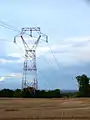 Pylône de type Chat 400 kV 1 terne.