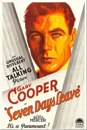 Description de l'image Seven Days' Leave 1930 Poster.jpg.