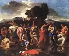 Le Baptême, tableau de la série des Sept Sacrements, 1642