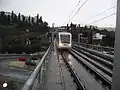 Une rame Urbos II sur le viaduc à San Juan Bajo.