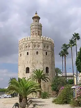 Torre del Oro, à Séville (Espagne).