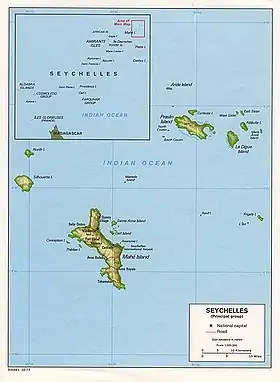 Carte des îles Intérieures.