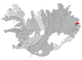 Localisation de Seyðisfjörður