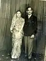 Sh. Laxmi Chand last emperor of Beja Hill State along with his wife, Himachal Pradesh, India