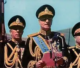 Discours d'inauguration de Mohammad Reza Pahlavi aux fêtes de Persépolis en octobre 1971.