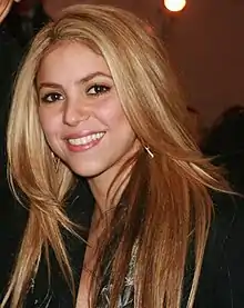 La chanteuse colombienne Shakira.