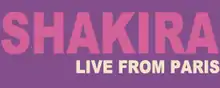 Description de l'image Shakira live paris logo.png.