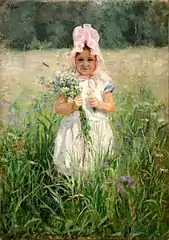 Dans les couleurs (portrait de la fille de Vassili Polenov), (vers 1890-1900), huile sur toile (collection privée).