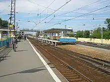 La gare de Chtcherbinka se trouvant sur la ligne Moscou-Koursk.