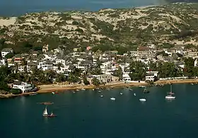 Vue aérienne de Shela sur l'île de Lamu.