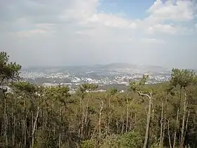 Shillong vue du pic de Shillong.