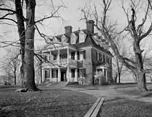 Plantation Shirley, James River, Virginie, 1900-1906.