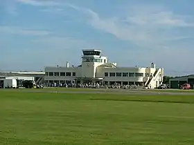 Le terminal de l'aéroport de Shoreham
