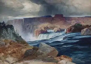 Shoshone Falls,Snake River, Idaho, vers 1875, Chrysler Museum of Art, Norfolk (Virginie)