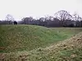 Les fondations de Shotwick Castle.