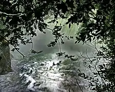 Barrage de la prise des moulins communaux (après un orage)