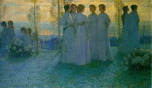 Henri Le Sidaner 1898, Le Dimanche (Musée de la Chartreuse de Douai).