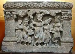 Naissance du Bouddha dans le bois sacré – art du Gandhara, IIe – IIIe siècle apr. J.-C.