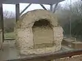 Tronçon de l'aqueduc des Fontenelles visible à la Maison des chemins creux.