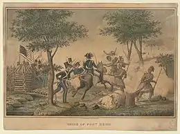 Description de l'image Siege of Fort Meigs by Kellogg, 1845.jpg.