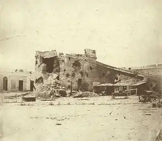 Vestiges de la forteresse de Paysandu (Forte Sebastopol), après sa conquête.