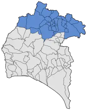 Localisation de Sierra de Huelva