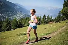 Eli Anne Dvergsdal avant son abandon à Sierre-Zinal.