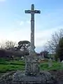 La croix classée du cimetière d'Aillas-le-Vieux (déc. 2009)