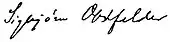 signature de Sigbjørn Obstfelder