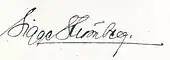 Signature de Sigge Strömberg