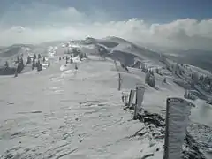 Vue sur la crête du mont Tendre.