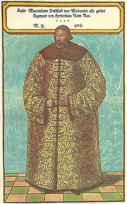 Sigismund von Herberstein en habits russes