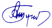 signature d'Andreï Tupolev