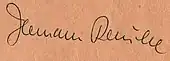 signature de Hermann Rauhe