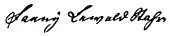 Signature de Fanny Lewald