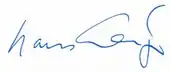 signature de Hans Leip